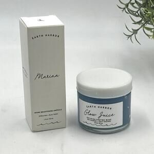 Earth Harbor MARINA Biome Brightening Ampoule w/ GLOW JUICE Refining Enzyme Mask